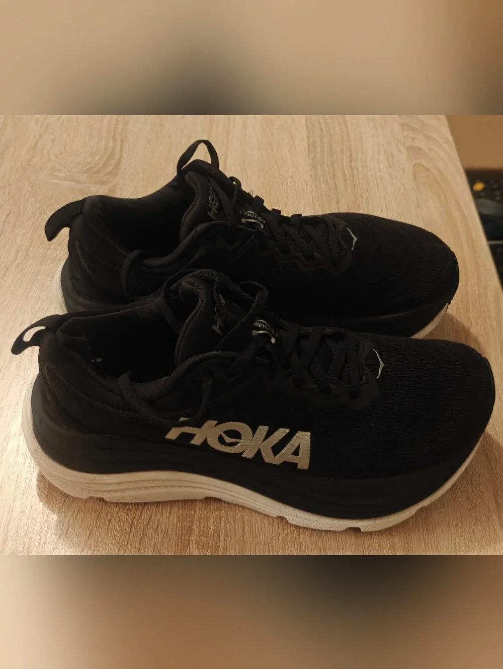 Hoka One One Gaviota 5 Black Women’s 7.5B Running Shoes Stability Sneakers